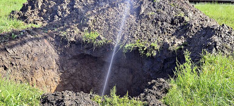 Sewer Water Line